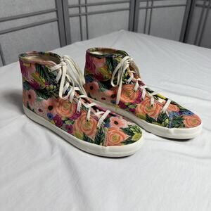 Keds x Rifle Paper Co. Juliet Floral High Top Sneakers - Size 8M